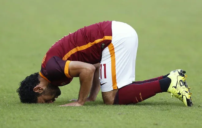 roma sassuolo salah esultanza 2