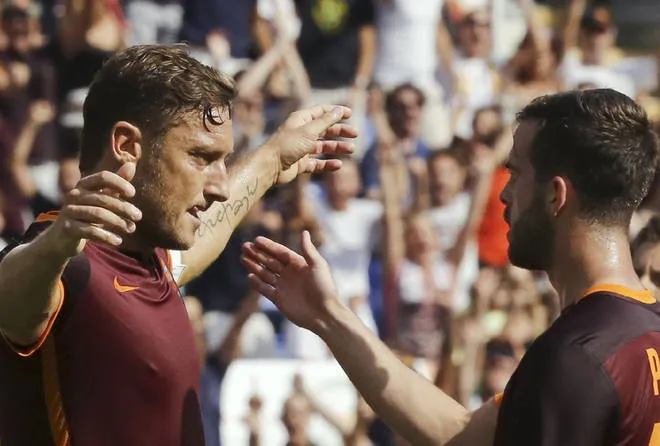 roma sassuolo totti pjanic