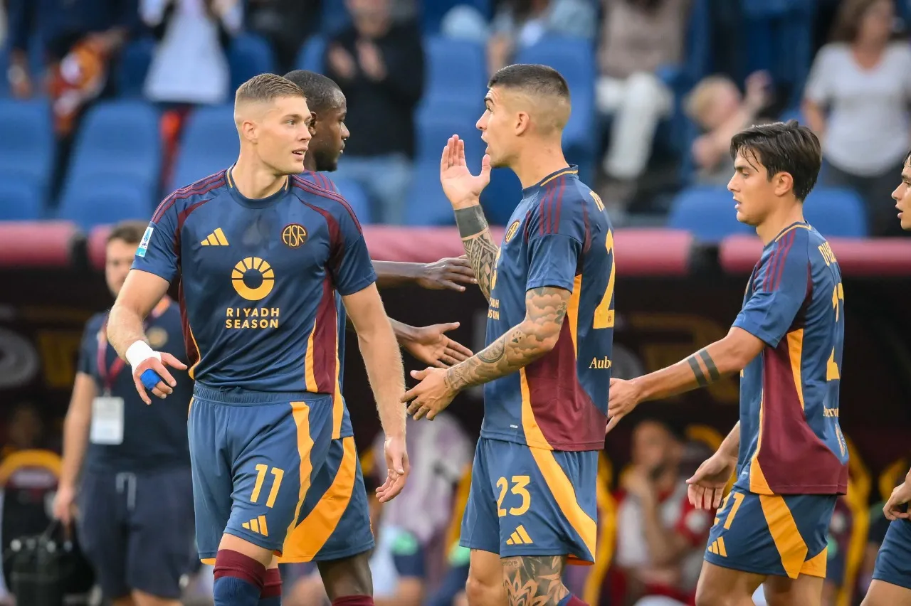 roma udinese esultanza squadra 2