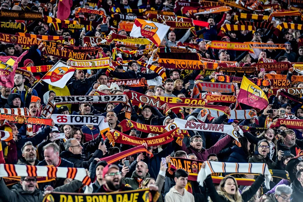 roma udinese stadio olimpico tifosi