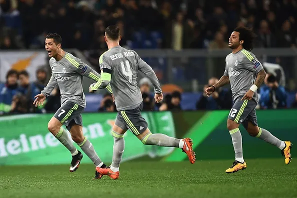 ronaldo esulta roma real