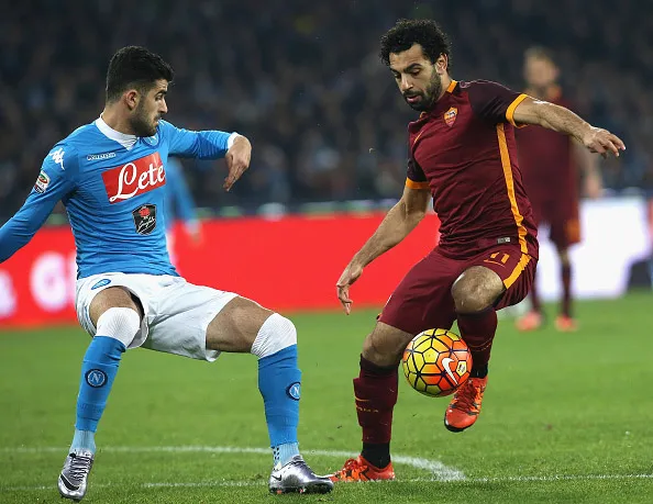 salah azione napoli roma