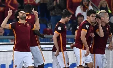 salah esulta roma fiorentina 040316