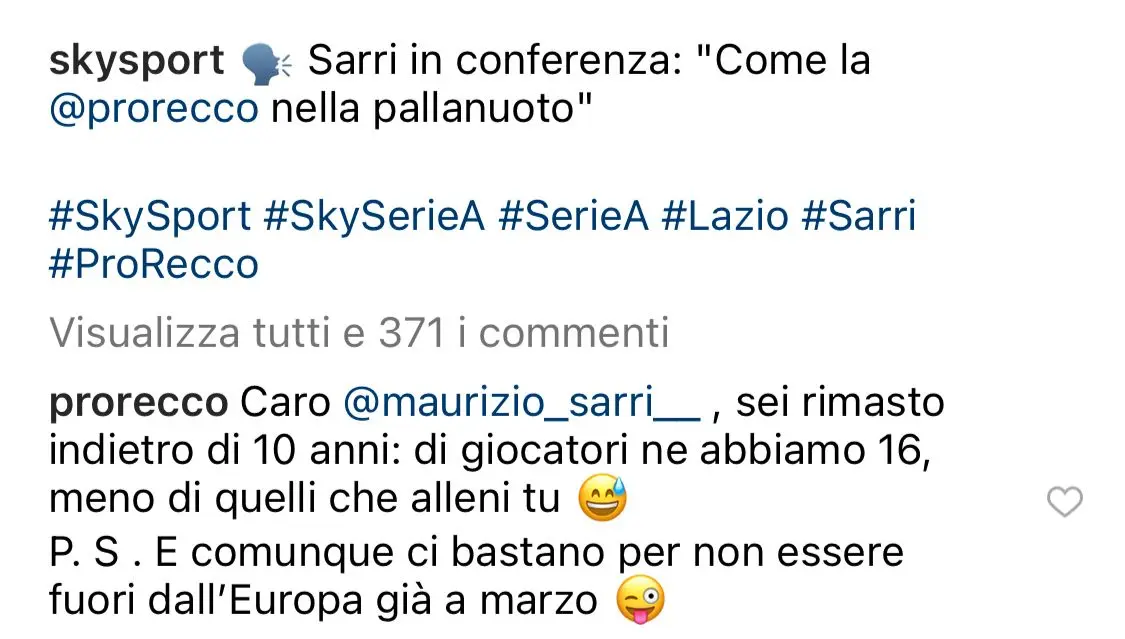 sarri pro recco