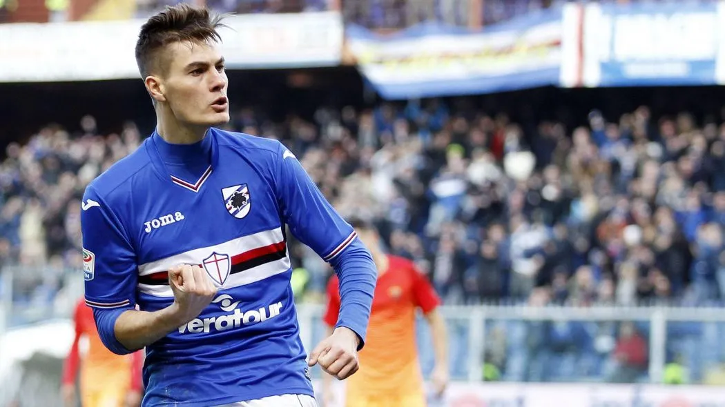 schick pugno esultanza samp vs roma