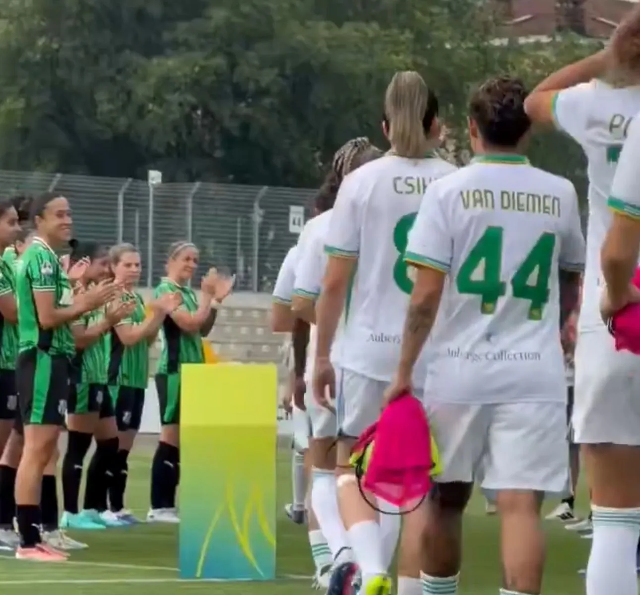 serie a femminile sassuolo roma pasillo de honor