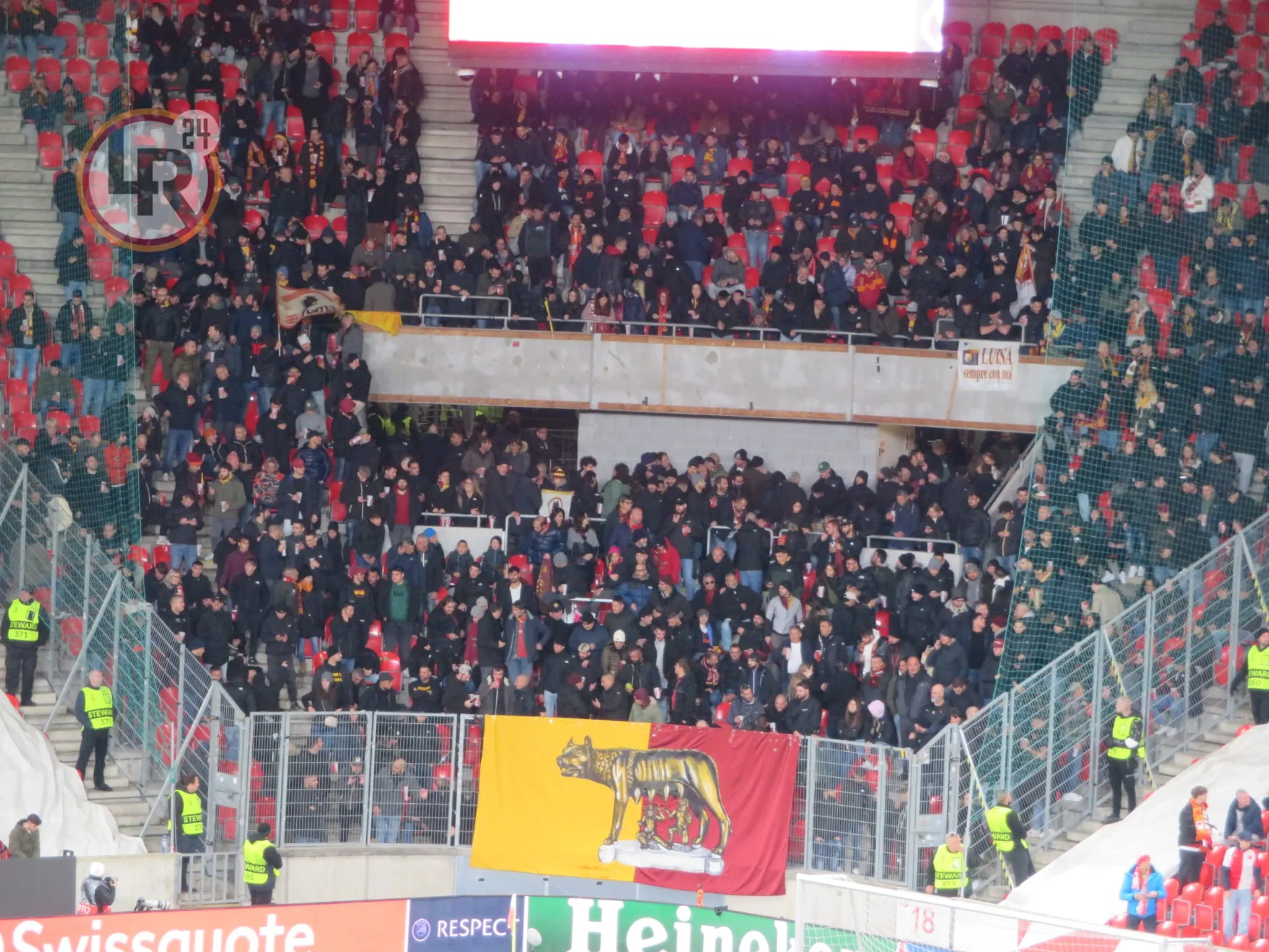 slavia roma tifosi settore ospiti