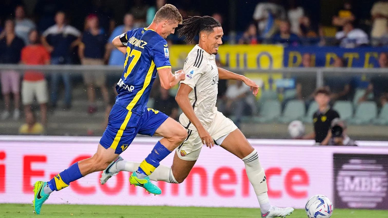 smalling e dawidowicz verona roma