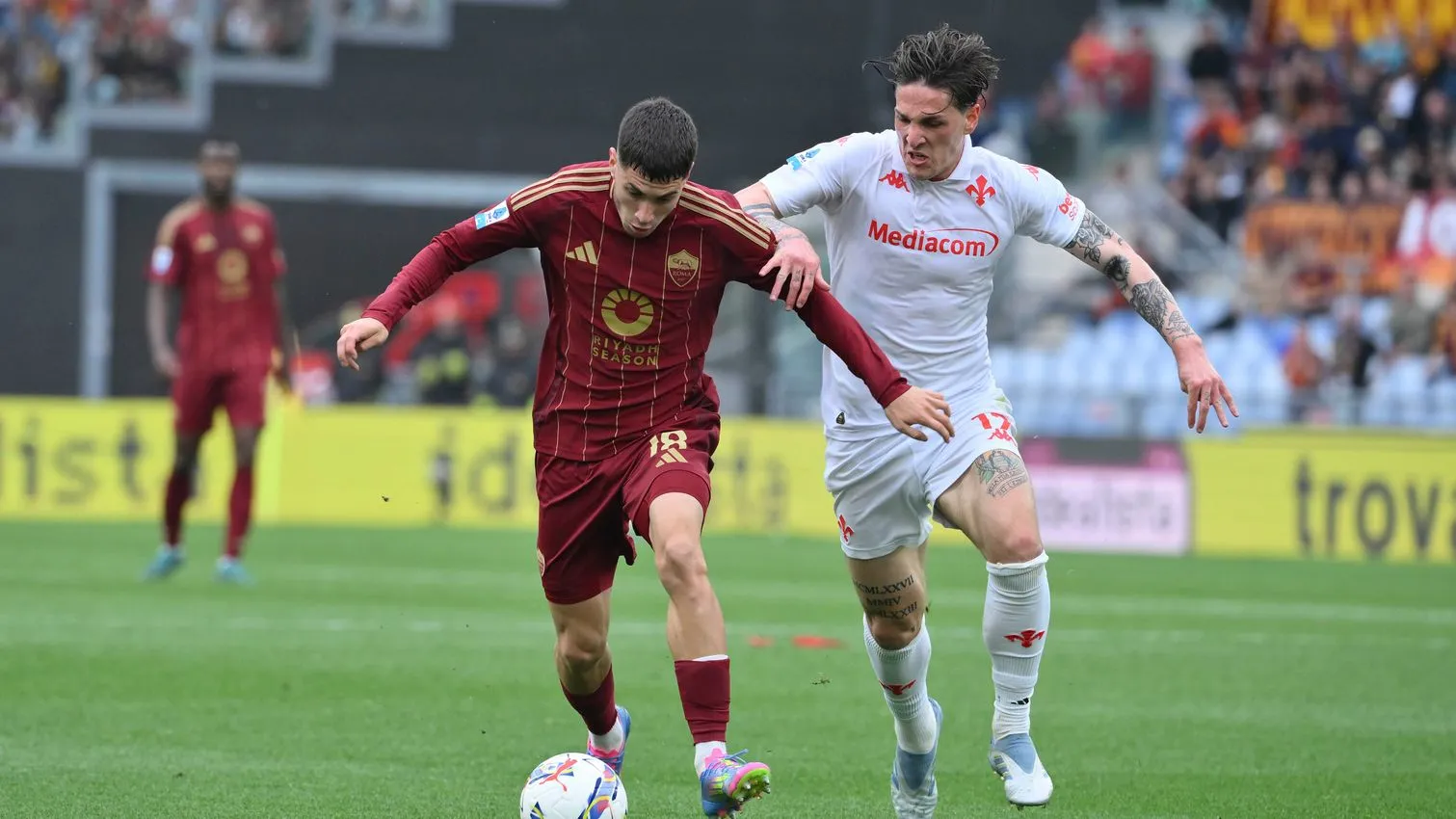 soule e zaniolo roma fiorentina