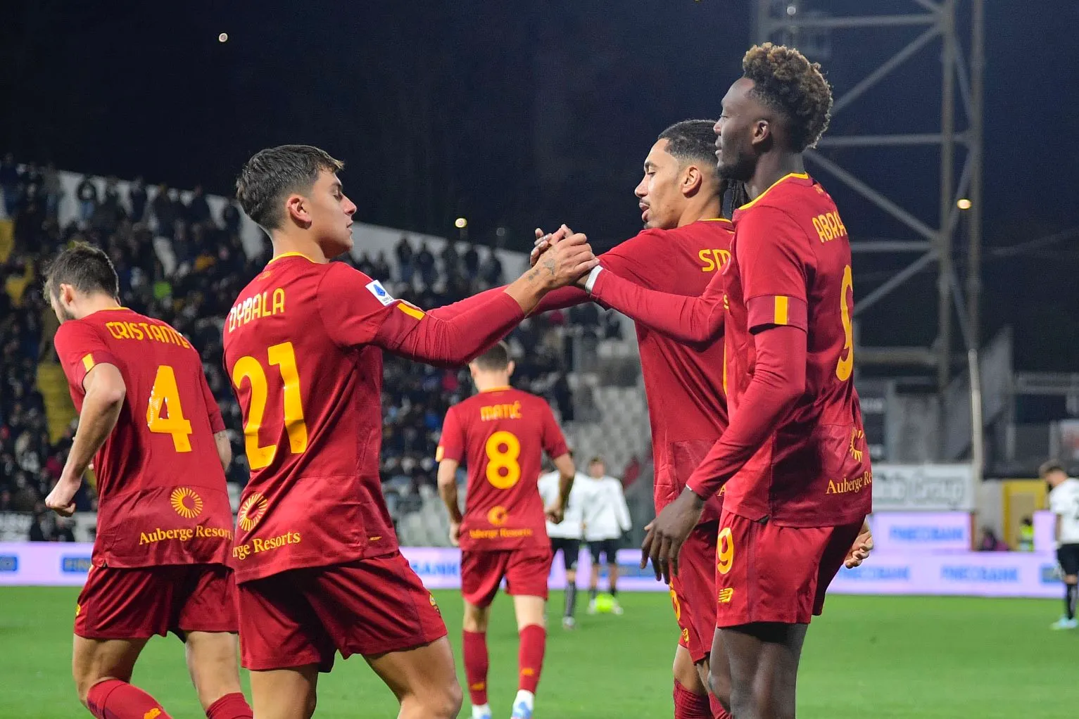 spezia roma abraham dybala