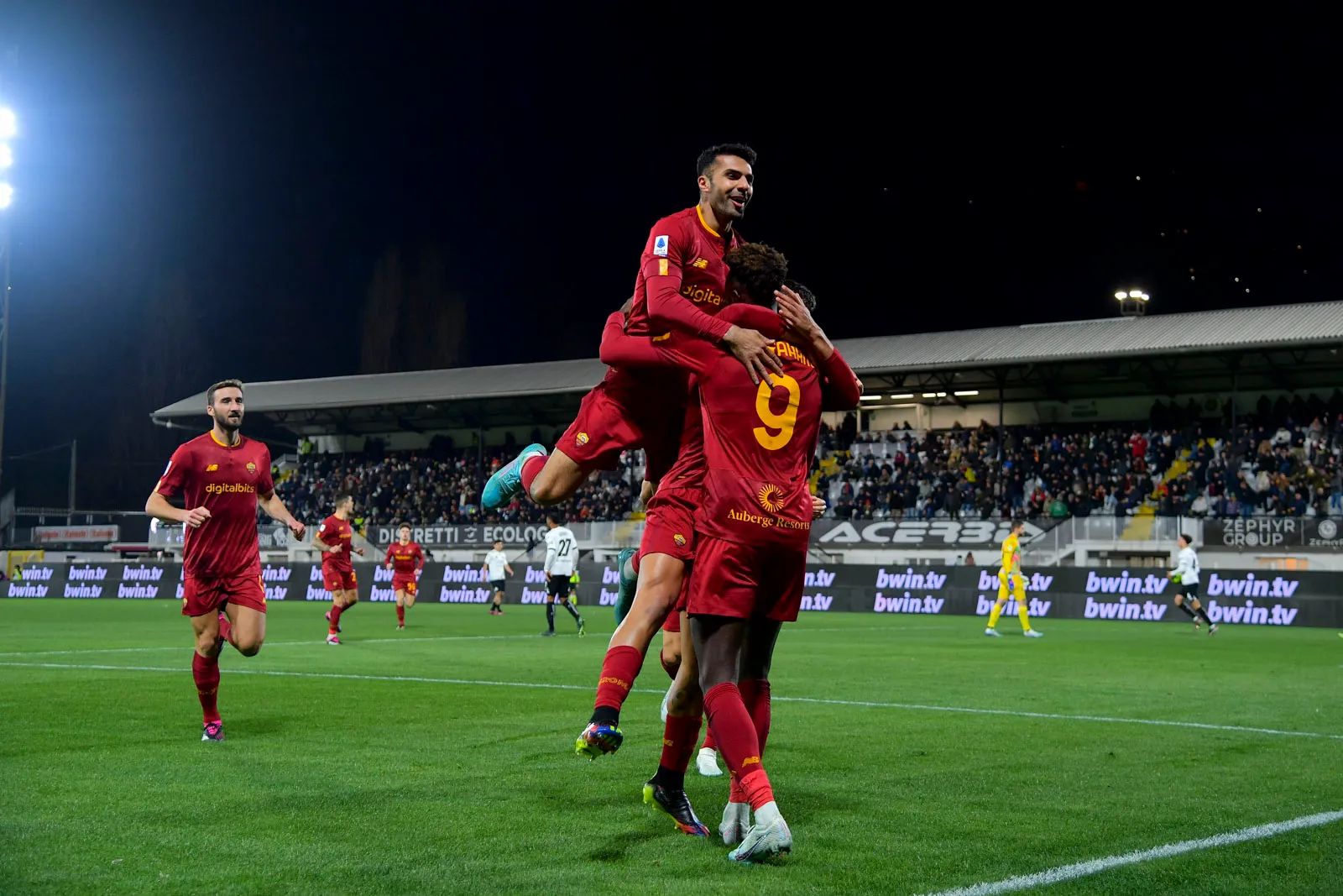 spezia roma esultanza