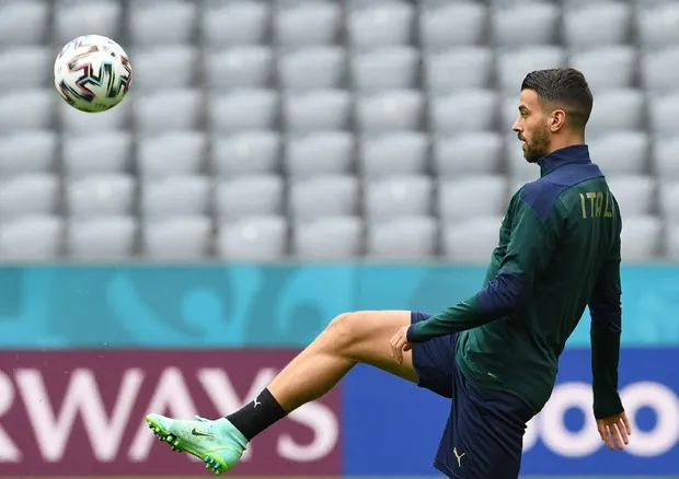 spinazzola allenamento nazionale