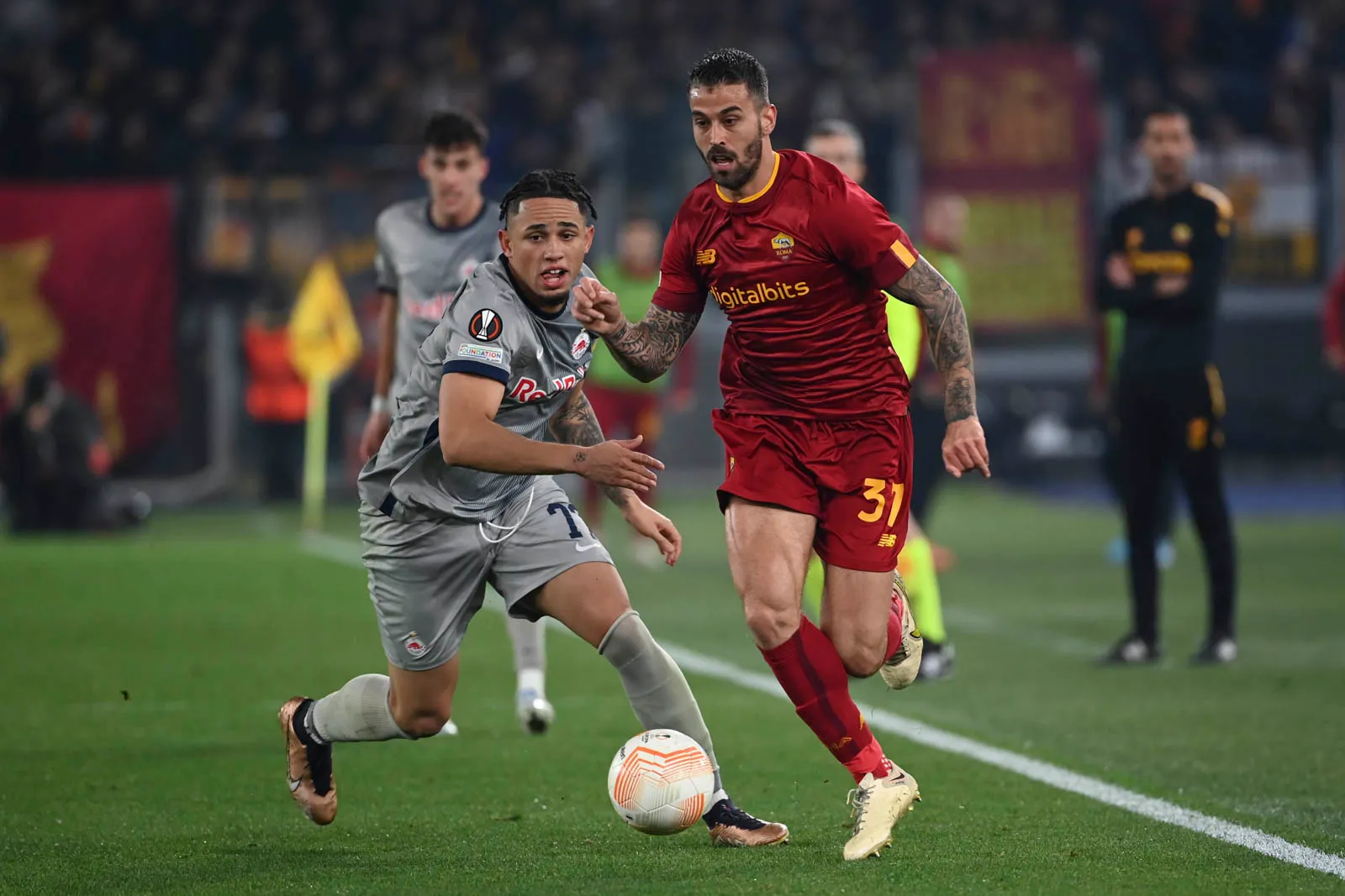 spinazzola e okafor roma salisburgo