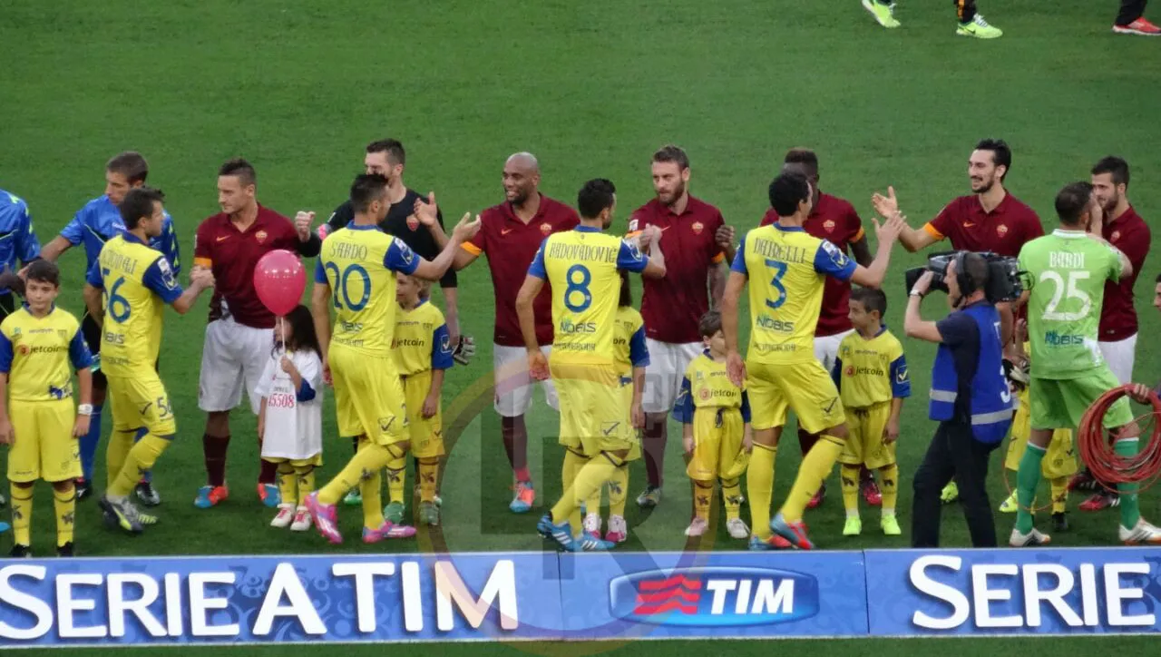 squadra saluti roma chievo