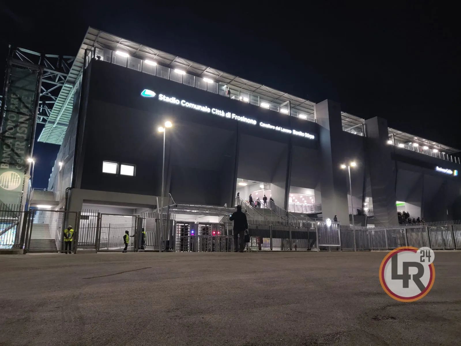 stadio benito stirpe esterno frosinone roma 230219