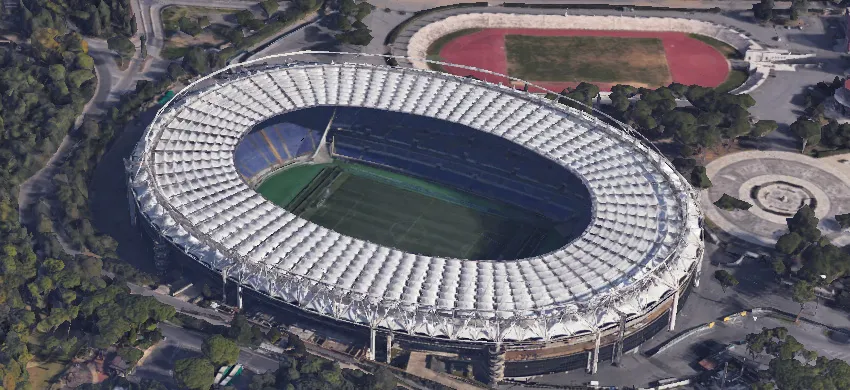 stadio olimpico roma 3d