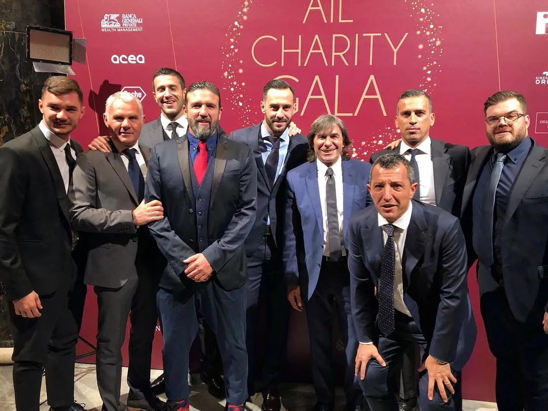 stefano greco vito scala marco cassetti bruno conti vincent candela ail charity gala
