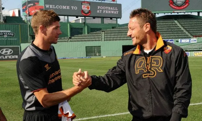 steven gerrard e francesco totti