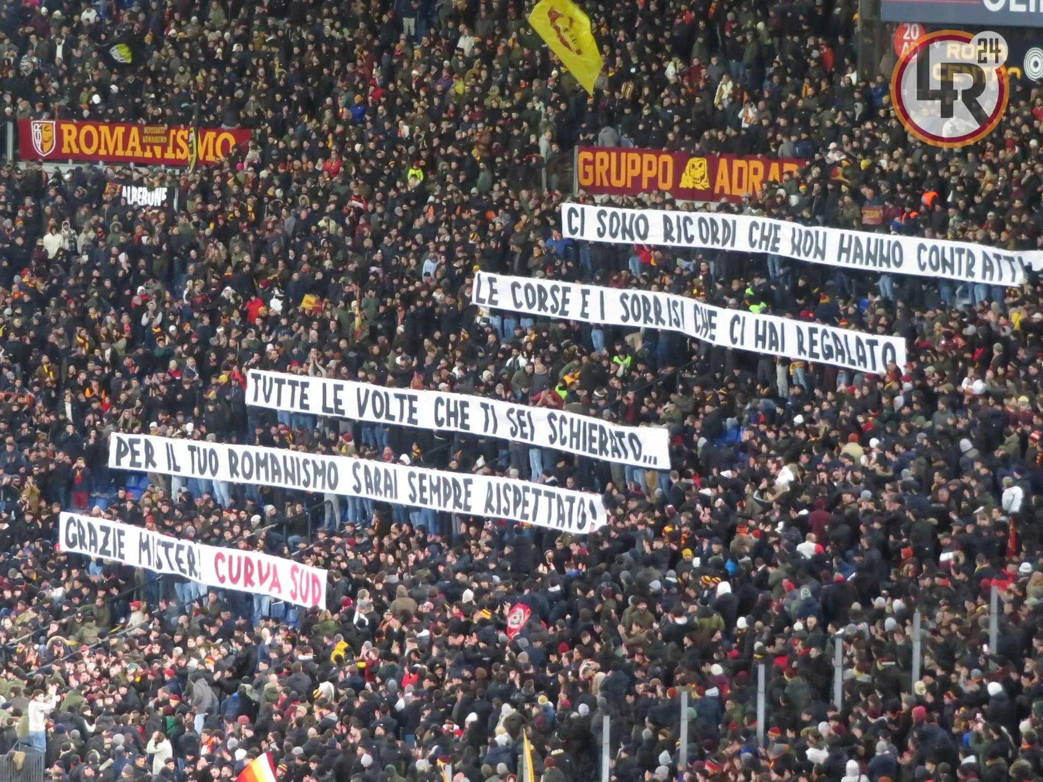 striscione cruva sud mourinho