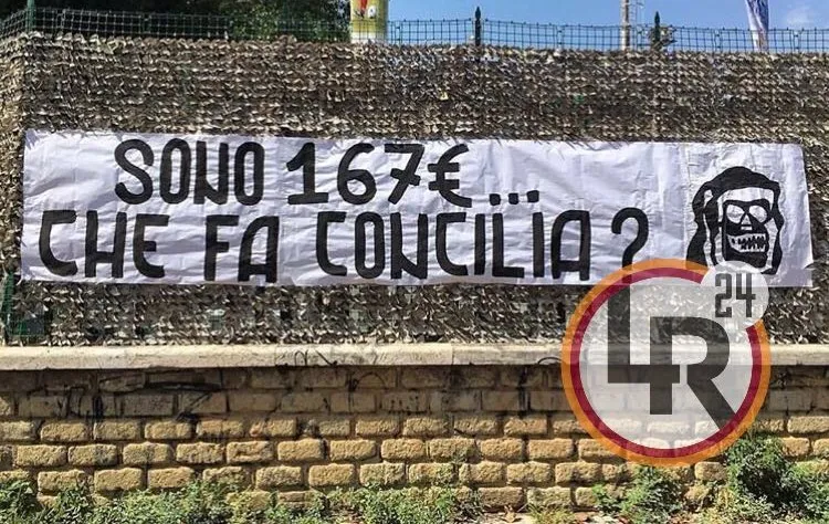 striscione fedayn multe
