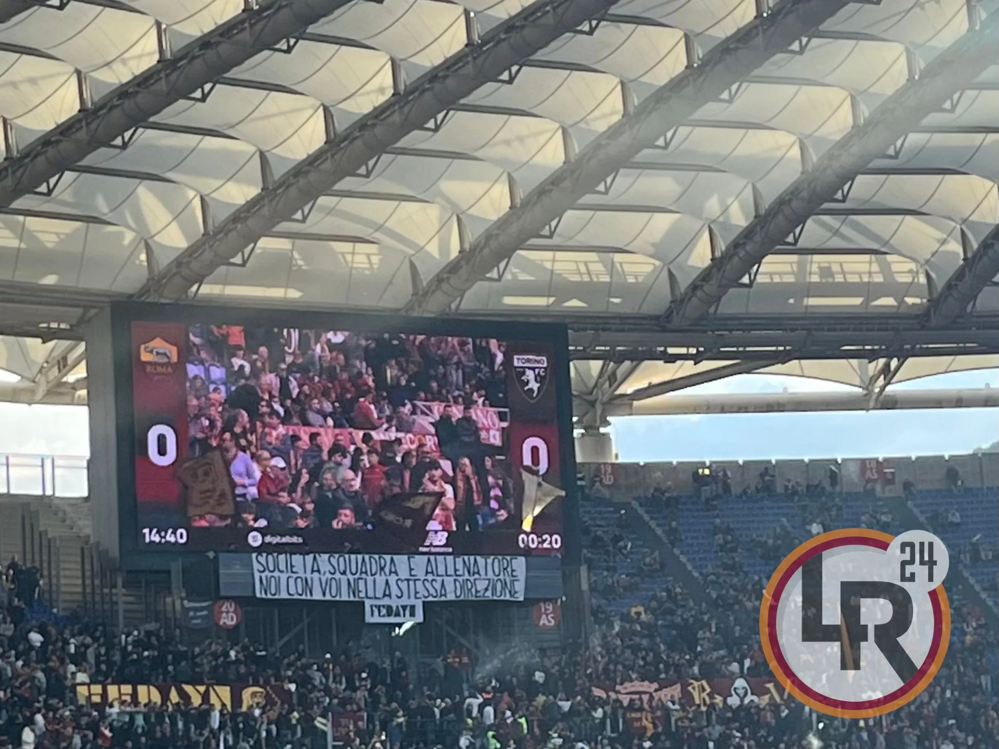 striscione fedayn roma torino
