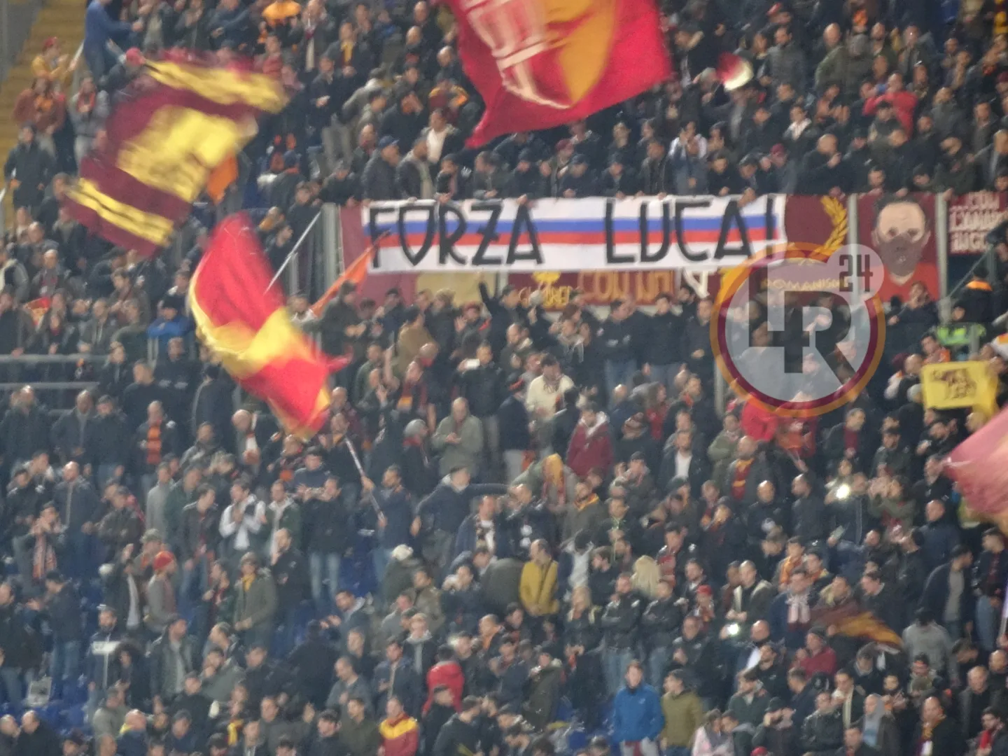 striscione luca samb