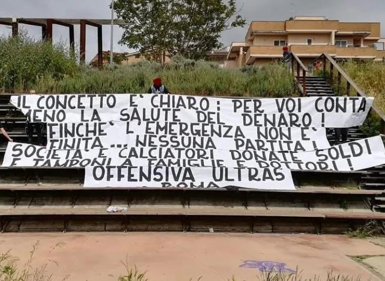 striscione no ripresa