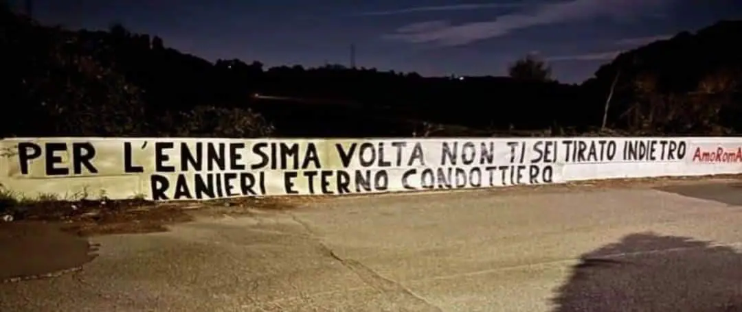 striscione ranieri
