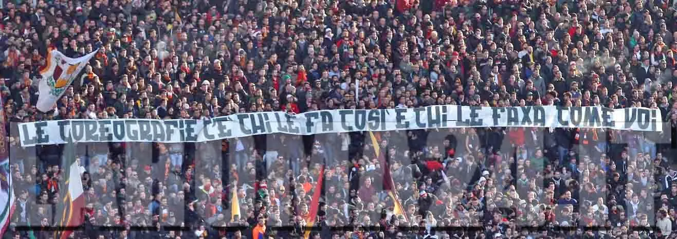 striscione sud coreografie fax mancini 9 2 14