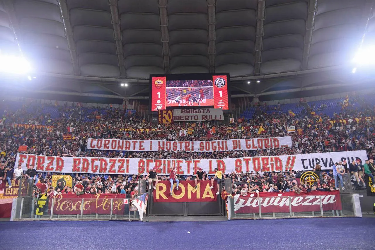 striscione sud roma venezia