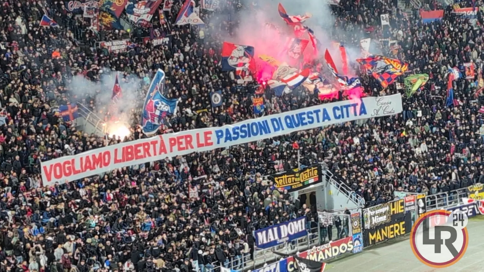 striscione tifosi bologna