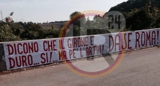 striscione trigoria 16 9 141