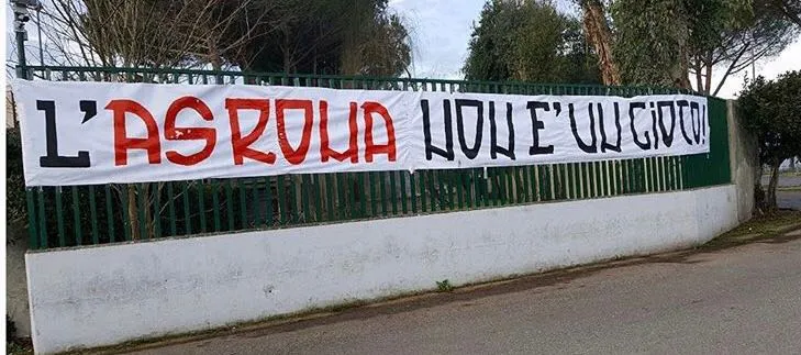 striscioni trigoria
