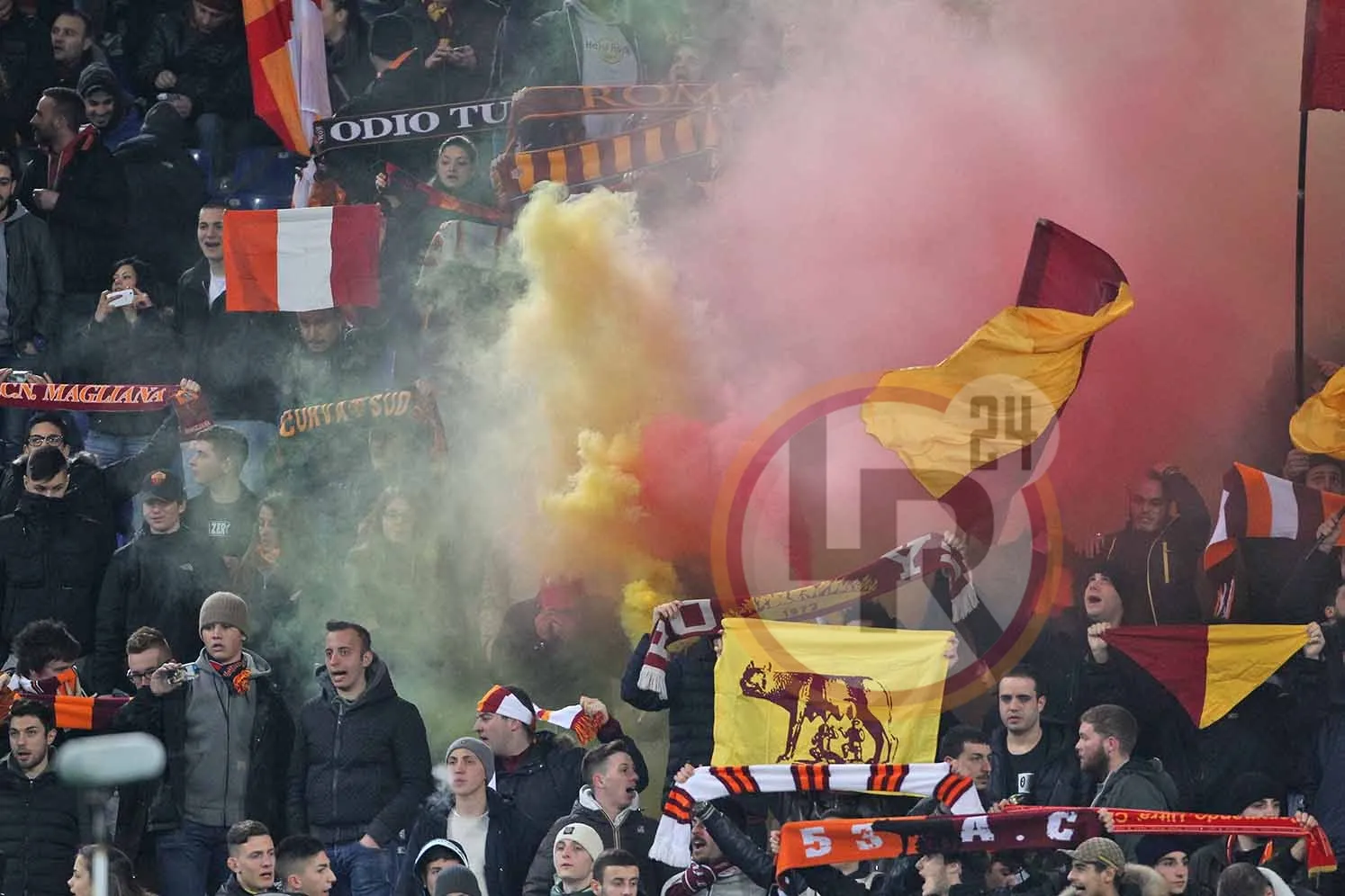 tifosi giallorossi roma feyenoord 20022015 foto gino