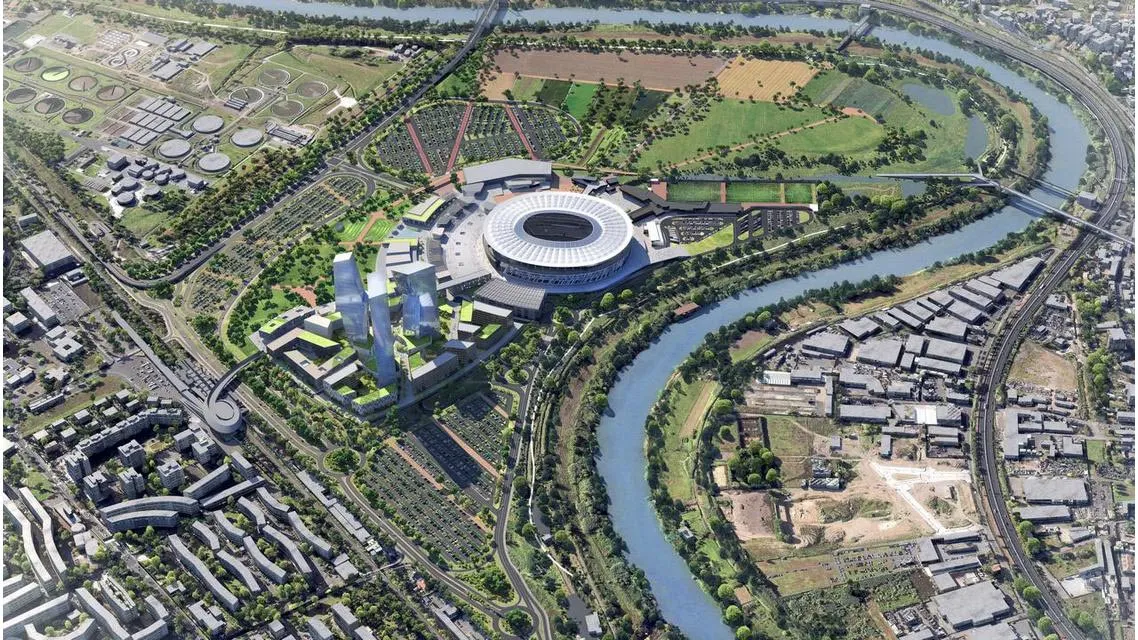 tor di valle vista aerea progetto