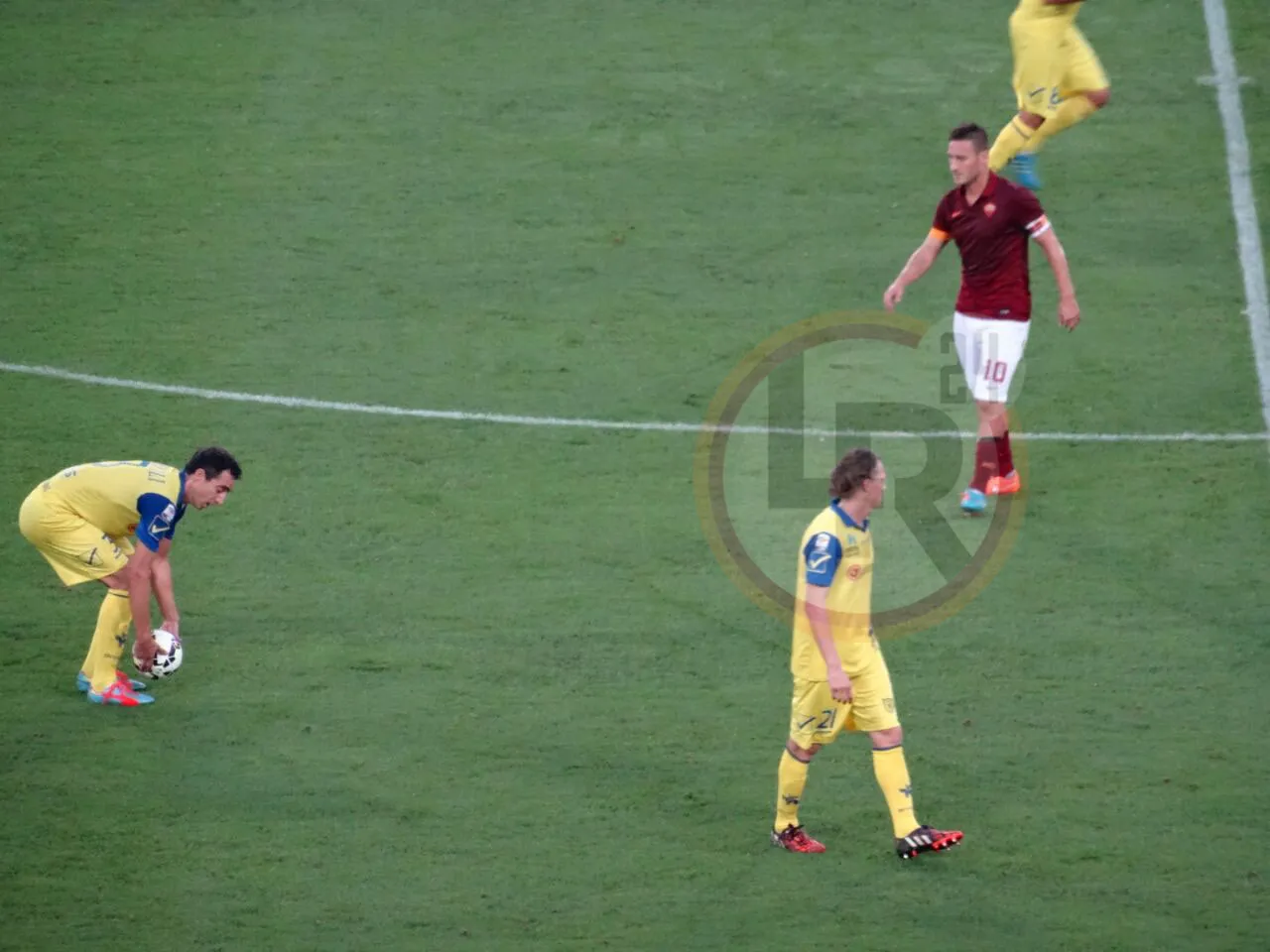 totti azione roma chievo