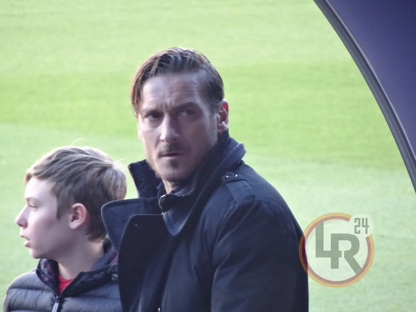 totti con cristian camp nou
