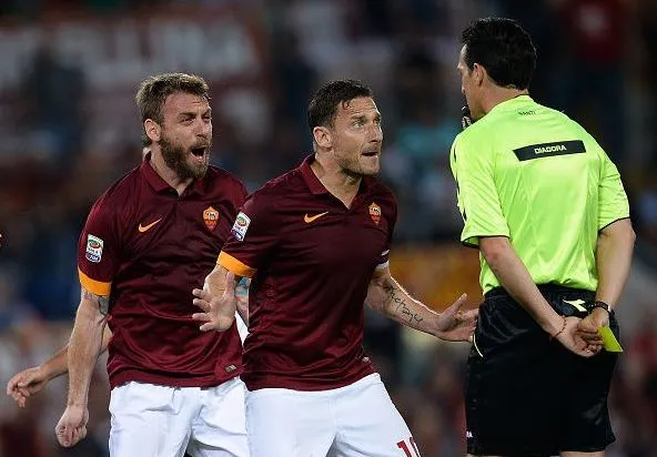 totti de rossi banti proteste roma udinese 17052015