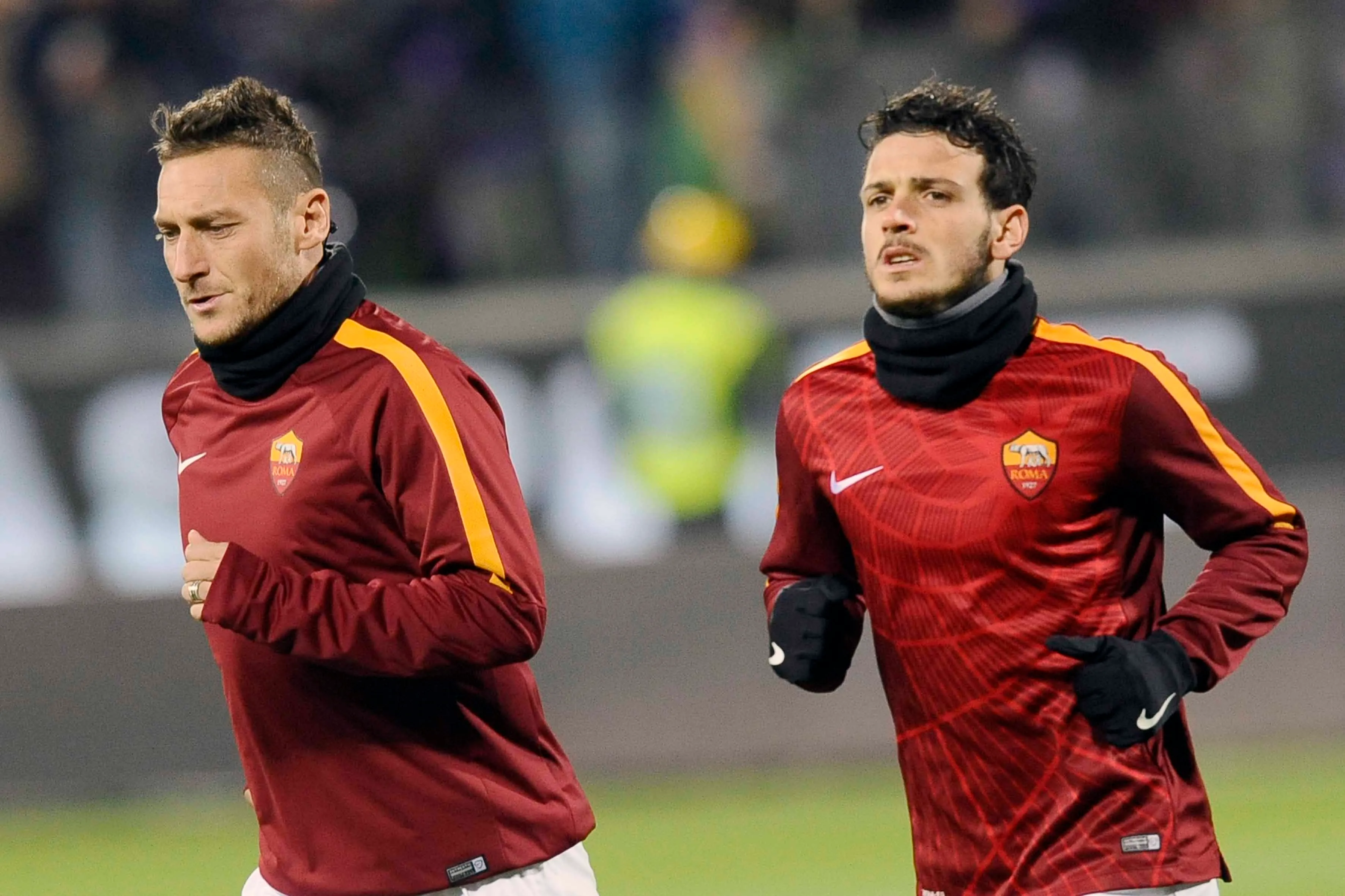 totti florenzi riscaldamento
