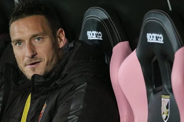 totti panchina palermo roma 170115