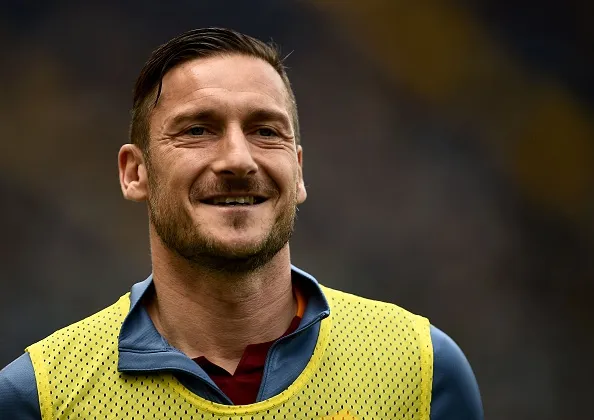 totti pp riscaldamento