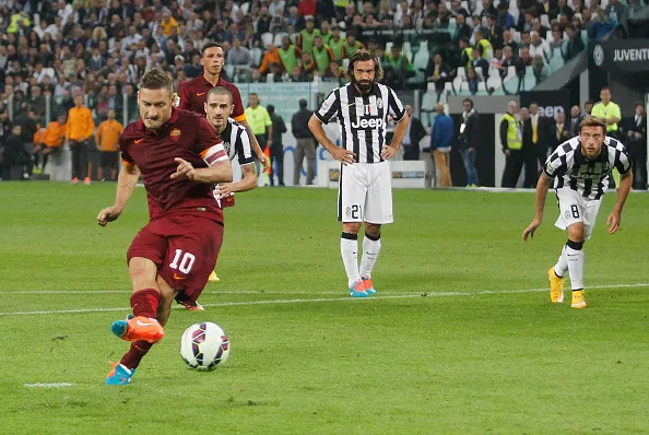 totti rigore juve roma