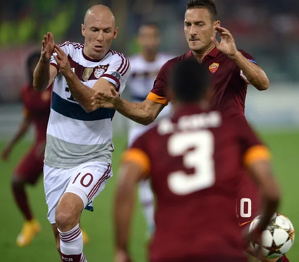 totti robben bayern monaco 221014
