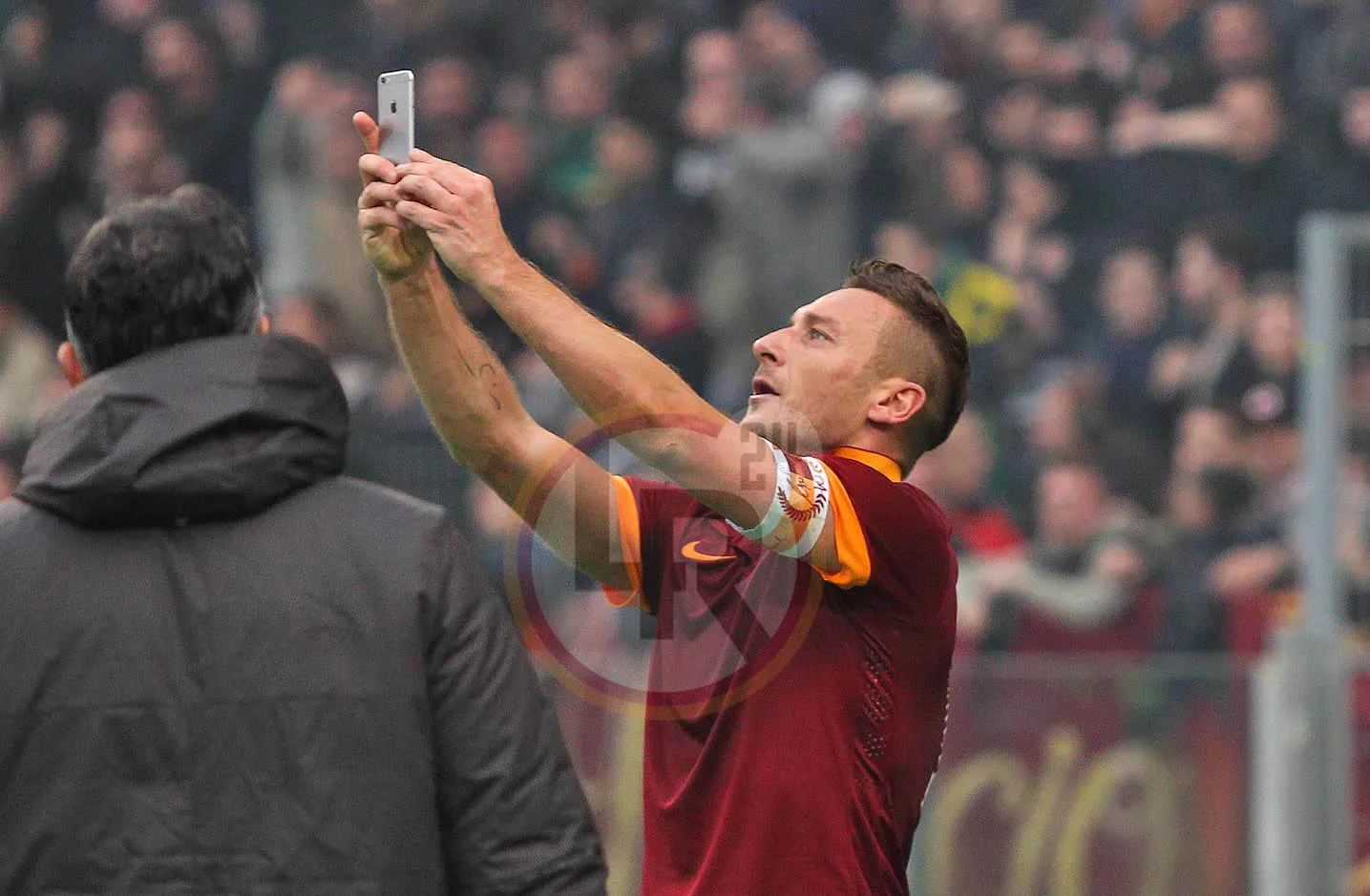 totti selfie derby 110115 mancini