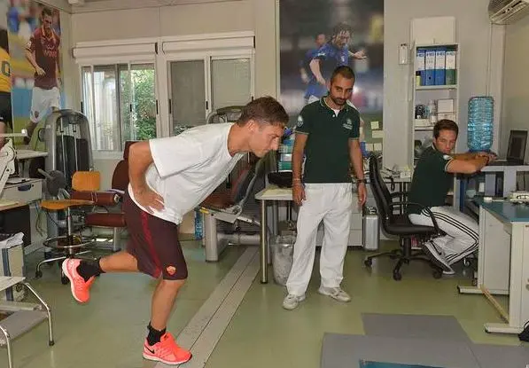 totti visite mediche raduno
