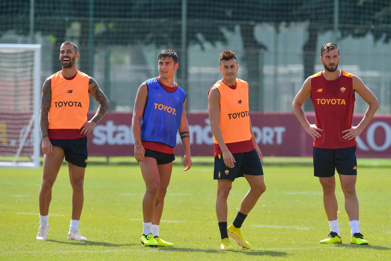 trigoria dybala spinazzola cristante el shaarwy
