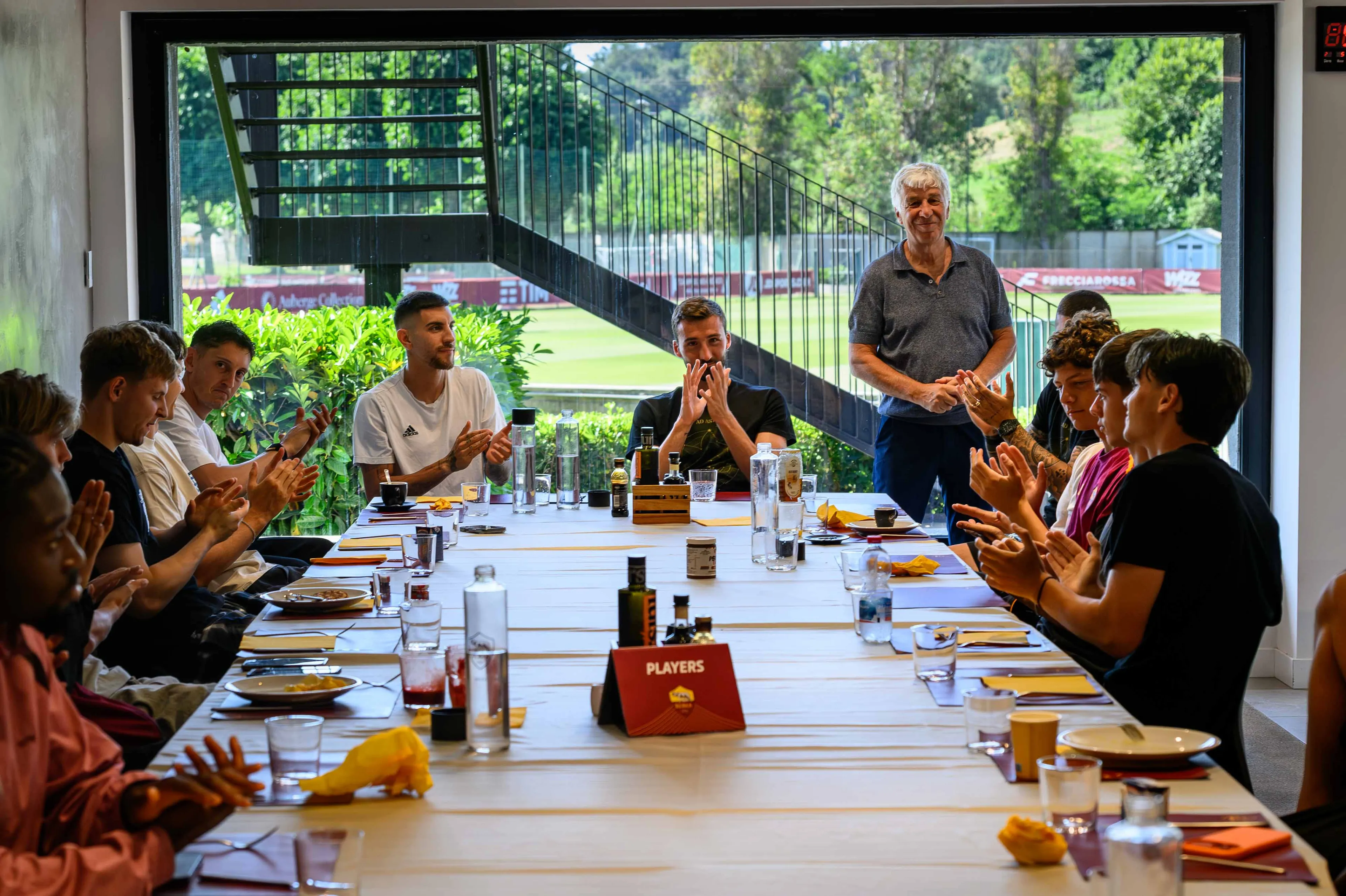 trigoria squadra gasperini colazione 1