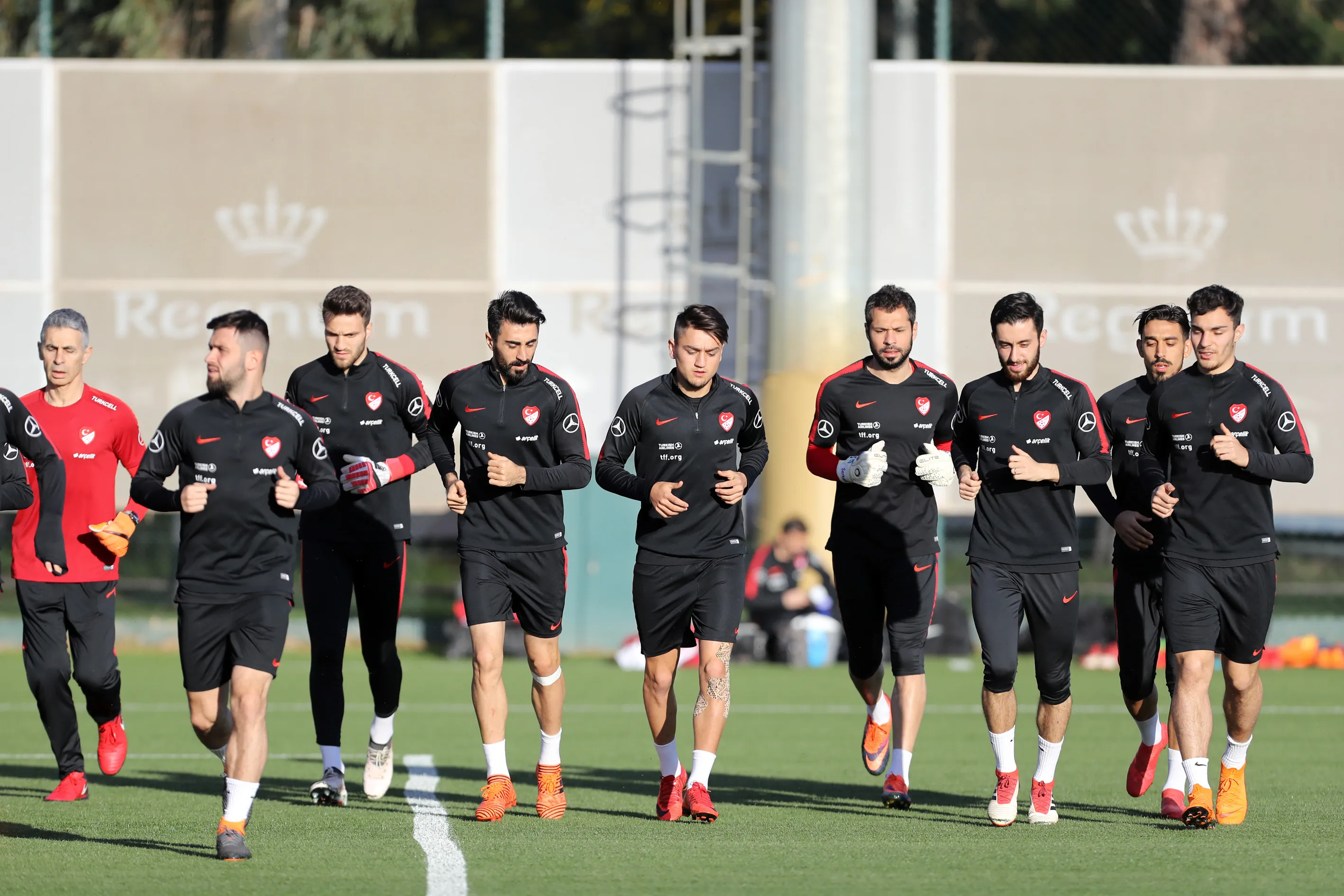 turchia under allenamento