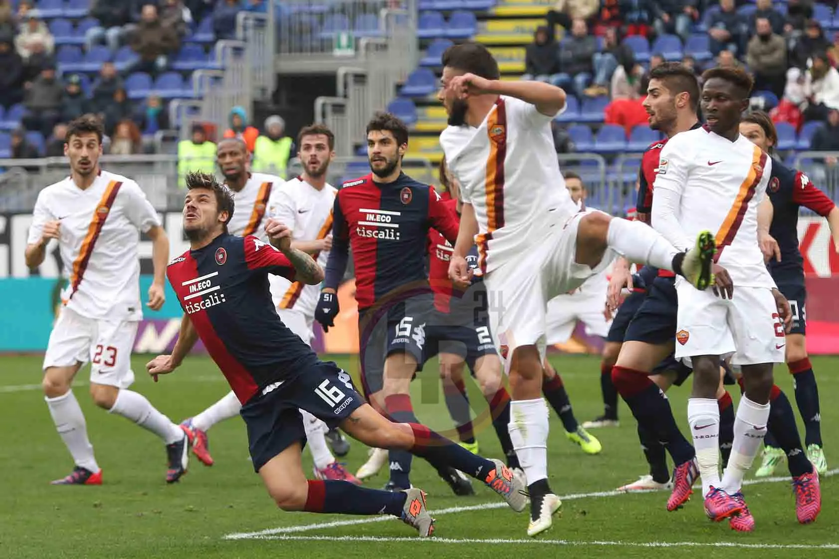 verde azione area cagliari roma 080215 mancini