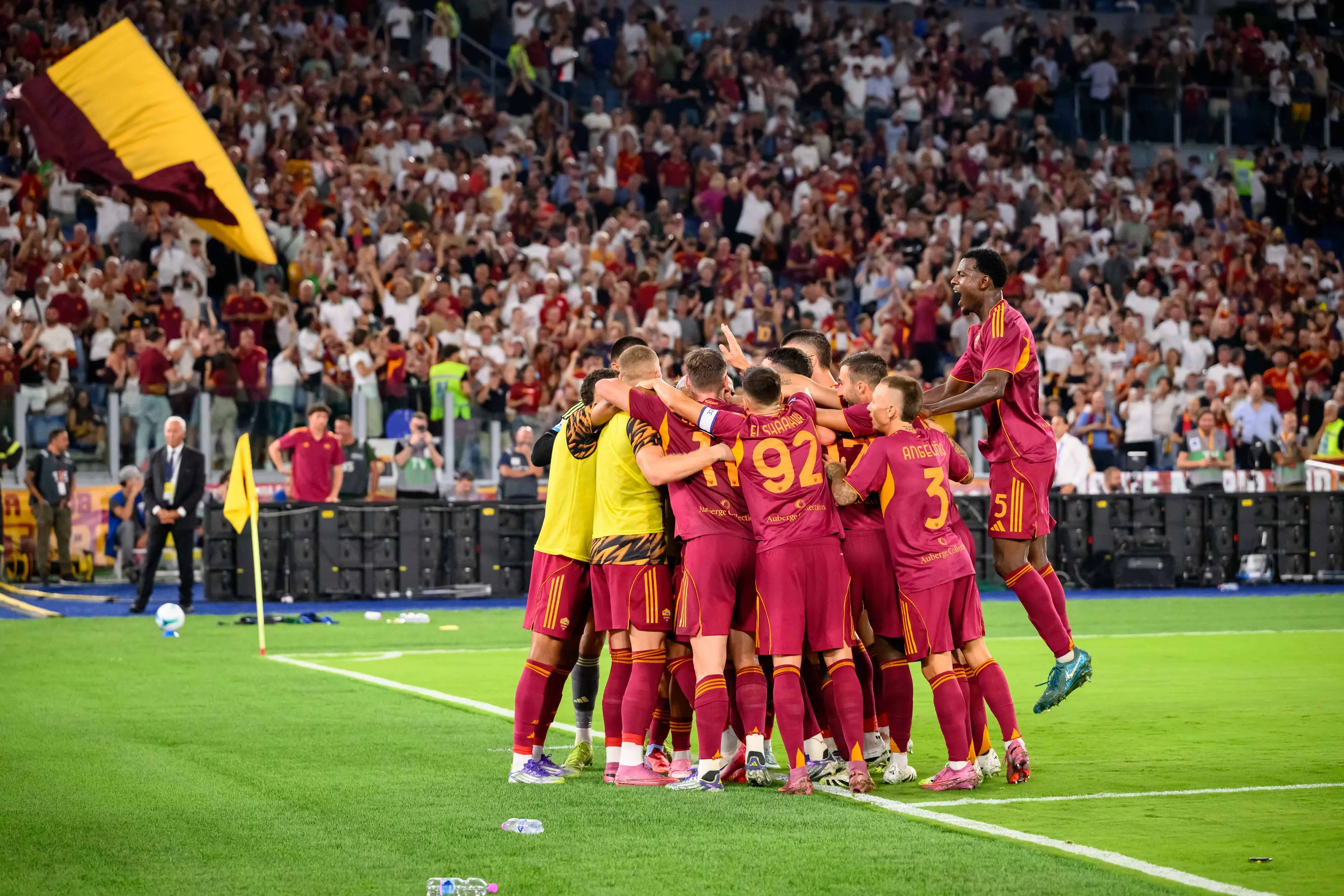 wesley roma bologna gol esultanza